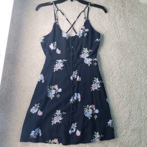 ABERCROMBIE&FITCH Button Front Skater Dress